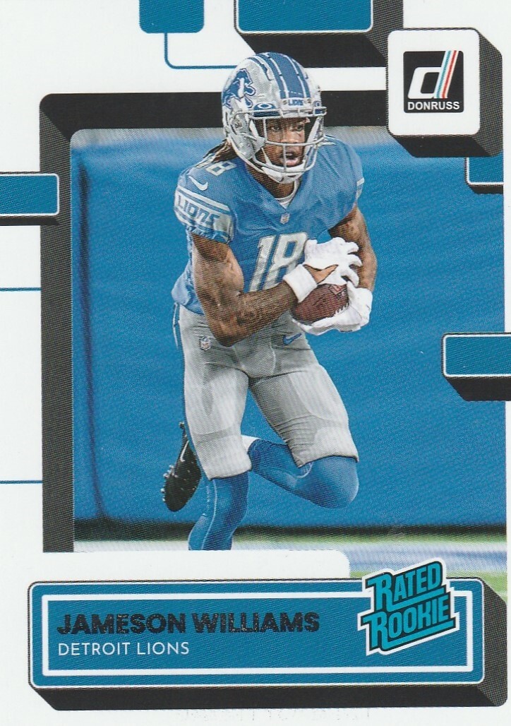 2022 Panini Donruss JAMESON WILLIAMS RC Detroit Lions Rated Rookie #308