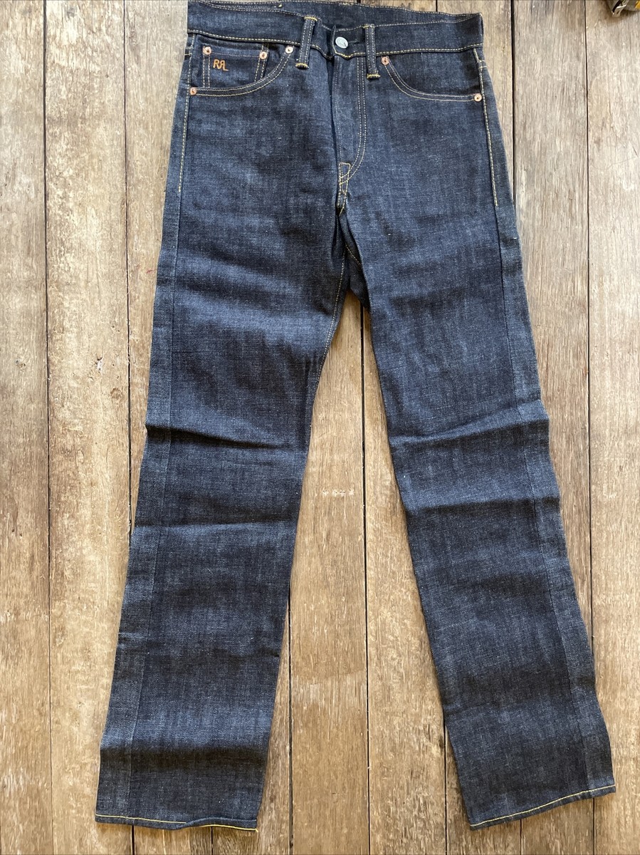 RRL DOUBLE RL Jeans Men's straight leg Japan Woven Selvedge Raw