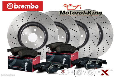 Brembo Bremsenset (XtraBeläge) für VW GOLF 7 GTi R AUDI S3 OCTAVIA RS LEON VA+HA