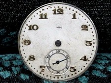 Antique Ioco Pocket Watch Movement 17 jewels, Adj-5 positions.