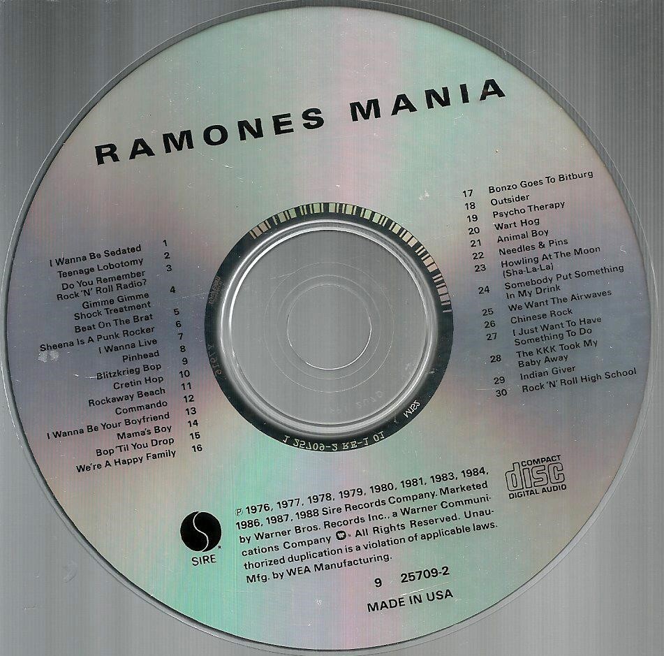 その他 2discs LP Ramones Ramones Mania 125709 SIRE /00520 RAMONES - Ramones Mania (Best Of The Ramones) - Amazon.com Music