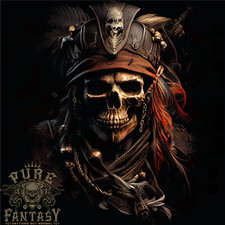 Pirate Skull 2 Mens T-Shirt 100 Cotton