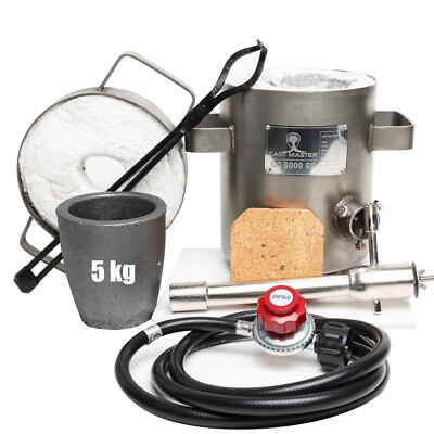 Cast Master GG-5000 Propane Melting Furnace | 5kg | Gold Silver Copper Scrap