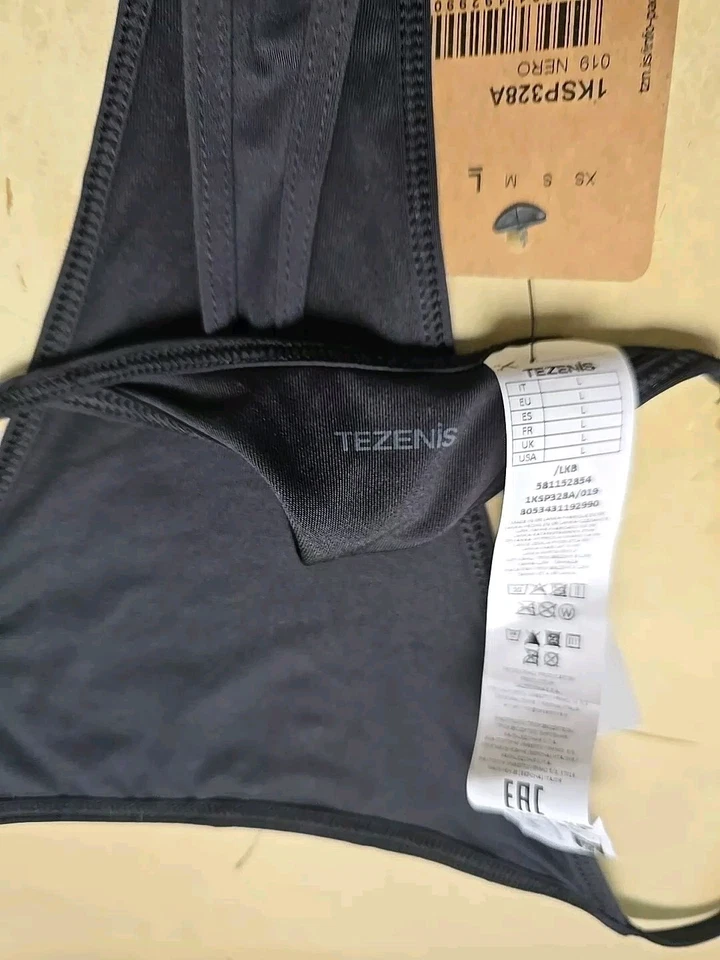 7239# Tezenis, Damen,  String, Größe: L, Farbe: Schwarz - Bild 4 von 4