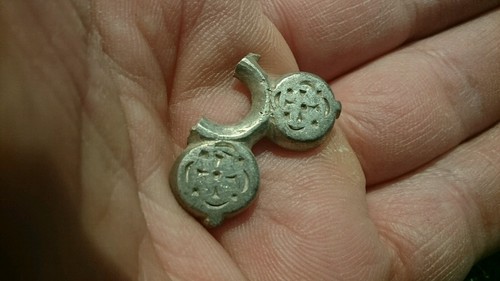 Beautiful Celtic/Christian solid silver cross part. Please read Description L60c