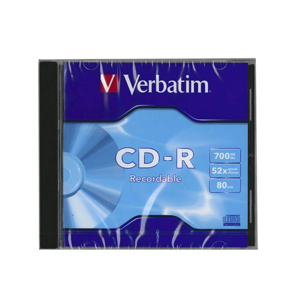 Verbatim Datalife Cd R Jewel Case 80min/700MB High Speed Long Archival Life