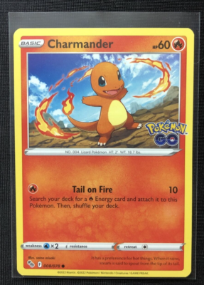 Pokémon TCG Charmander Pokemon GO 008/078 Regular Common | eBay