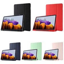For Samsung Galaxy S7 Plus Tablet Book Magnetic Flip Case Cover Skin Smart Stand