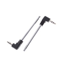 2PCS 3.5mm Connector FM Radio Telescopic Antenna for Mobile Phone Radio Speaker