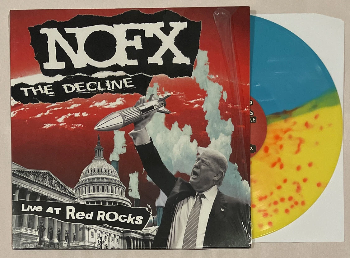 NOFX the Decline Live at Red Rocks Linewleum Splatter Color Vinyl 12” Fat Wreck