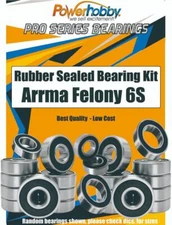 PowerHobby Pro Series Rubber Sealed Bearing Kit Arrma Felony 6S