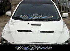 Very Humble Windshield Decal Sticker Oil Slick JDM Banner Euro KDM USDM