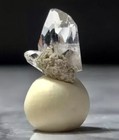RARE LUSTROUS GLASSY GEMSTONE CLEAR TOPAZ CRYSTAL MINI BRILLIANT MATRIX +gift — photo 2