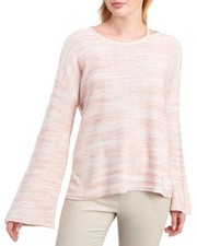 TWO BY VINCE CAMUTO CHIC SPACE DYED CUTOUT PULLOVER  SWEATER Sz L NWT  89