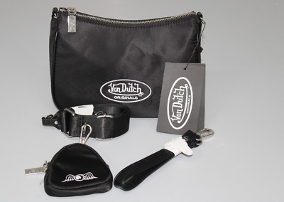 Von Dutch Originals Damen Crossbody Bag Kacey schwarz 4102173 ca. 43x31x14 cm
