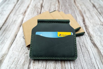 Original Handvertige Kartenhalter Leder-Wallet
