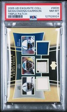 2005 #MOH MARVIN HARRISON/RANDY MOSS/TERRELL OWENS 9/15 PSA 8
