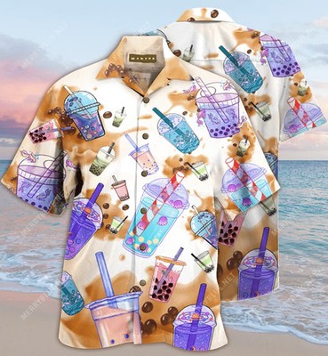 Bubble Tea Aloha Hawaiian Shirt