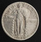 1928 S Standing Liberty Quarter AU