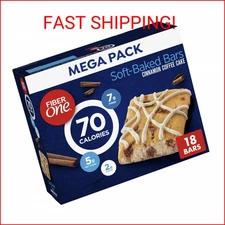 Fiber One 70 Calorie Soft-Baked Bars, Cinnamon Coffee Cake, 18 ct