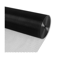 Black Vinyl Coated Hardware Cloth 1/2 Inch 48inx100ft 19 Gauge, Welded Wire F...