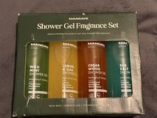 ManCave Men's Ultra-Premium Shower Gel Fragrance Gift Set Featuring 4 x 500ml