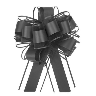 8 Stck. 6 Zoll große Zugschleife Geschenkverpackung Band Gießen Geschenke, schwarz