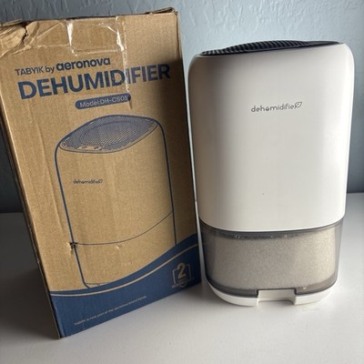 TABYIK Dehumidifier Aeronova 35oz 400sqft Auto Shut Off Quiet Tech DH-CS01  White