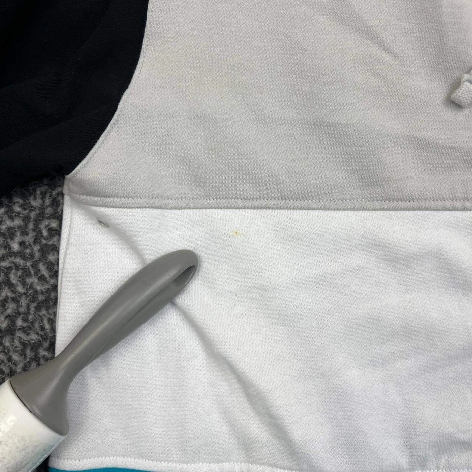 Neff Sudadera con Capucha Hombre Grande Gris Azul Cremallera Completa Manga Larga Bolsillo Exterior L Foto 3 de 4