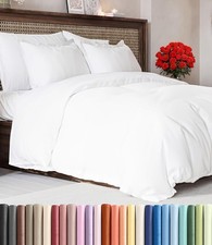 Duvet Cover Queen Size - Extra Soft 3 Piece Set with Zipper Closure - White
