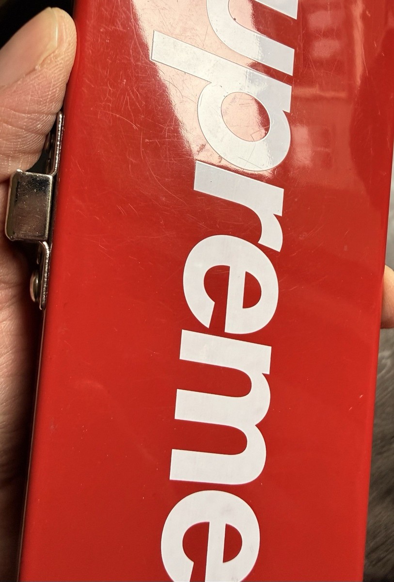 Supreme New York Small Metal Storage Box Box Logo SS17 Red