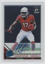 2019 Panini Donruss Optic Rated Rookie Auto 2/60 Hakeem Butler #166 Auto 8az