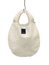 mina perhonen anemone egg bag, linen white handbag, xs9441