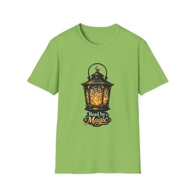 Unisex Softstyle T-Shirt Lantern Fantasy Reading Magic Gothic Cozy Bookworm