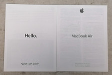 2012 Apple MacBook Air Quick Start Guide and Product Information Guide