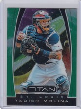 #/50  Yadier Molina SP ▪ 2019 Chronicles   Titan GREEN Prizm #23  Cardinals