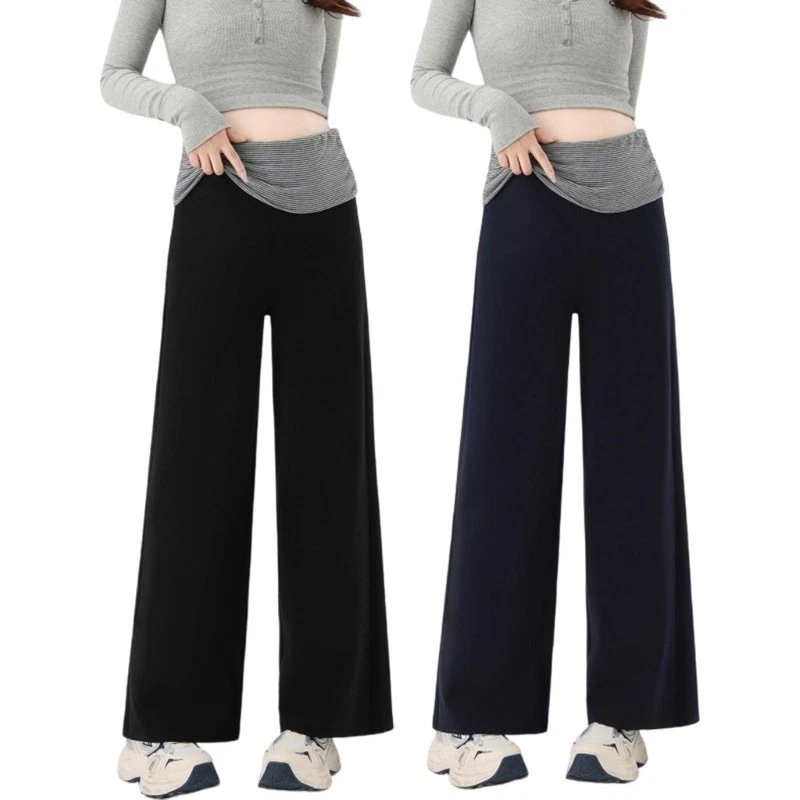 Lightweight Stretch Free Pregnancy Pants Breathable Fabric High Waist Trousers