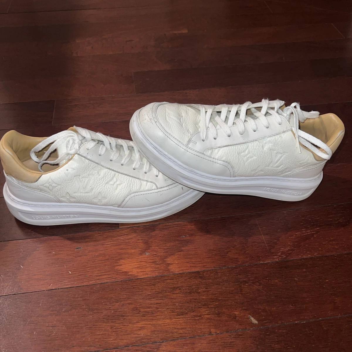 Louis Vuitton White Solid Casual Shoes for Men for sale | eBay display picture 3
