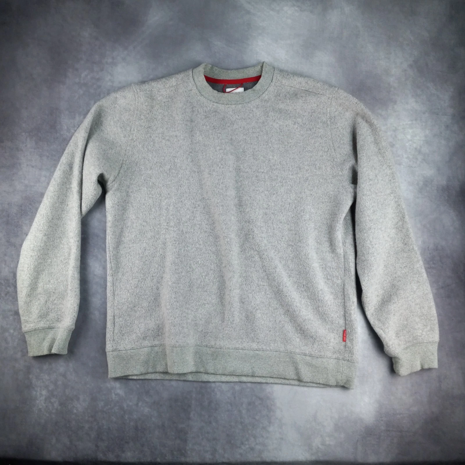 TOPOSweater Mens Large Gray Wool Blend Pullover Long Sleeve