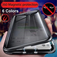 Privacy Anti Spy Magnetic 360 Protective Case For 14 Pro MAX 13 12 11 US