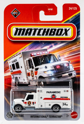 2025 Matchbox #24 International  Terrastar  WHITE | MBX CITY | PARAMEDIC | FSC