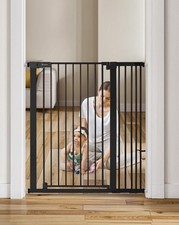 42" Extra Tall Baby Gate for Stairs Doorways, Fits Openings 29.5" to 40.6" Wi...