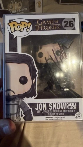 Funko POP! Game of Thrones JON SNOW #26 Castle Black SIGNED By Kit Harrington