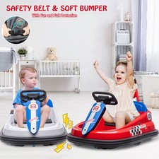 6V Electric Ride On Kids Bumper Car Toddlers 360 Degree Spin w/ Music Bluetooth