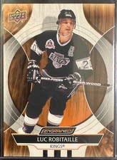 LUC ROBITAILLE 2024-25 UPPER DECK ENGRAINED ICONS BASE WOOD SP PARALLEL #41