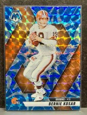 2025 Panini Mosaic - Bernie Kosar #65 Blue Reactive Prizm - Cleveland Browns
