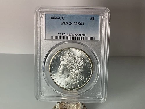 1884-CC Carson City Morgan Silver Dollar $1 - Nice Coin! - MS-64 PCGS MS64
