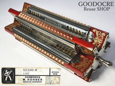 M. HOHNER Hohner 52 240M MADE IN GERMANY German 6 row tremolo harmonica R711351