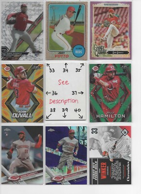 Cincinnati Reds LOADED U-PICK  Serial #'d JERSEY AUTO Rookies VOTTO WINKER BENCH
