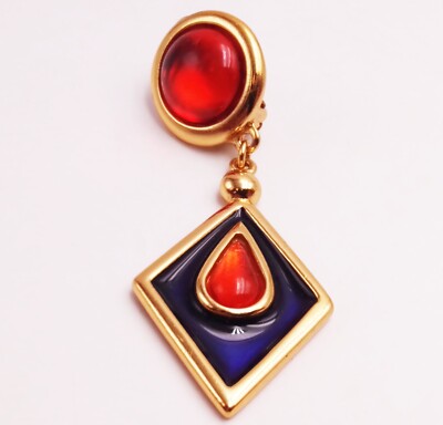 YVES ST LAURENT PARIS Boucle d'oreille Orpheline Vintage Earring x1 PAPILLON